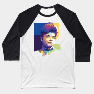 Ida B. Wells Popart Uncurve Baseball T-Shirt